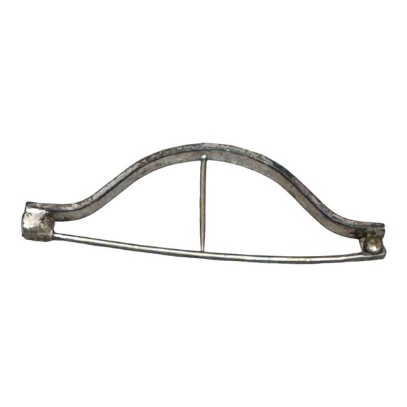 Antique Victorian Sterling Silver Nosegay Flower Corsage Holder Brooch Pin VTG - Picture 7 of 7